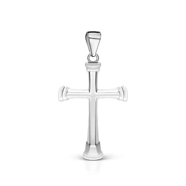 srebrna zawieszka krzyż