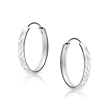 Srebrne kolczyki koła 24 mm