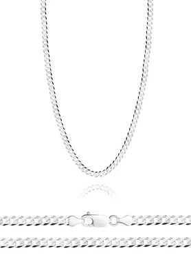 srebrny łańcuszek pancerka