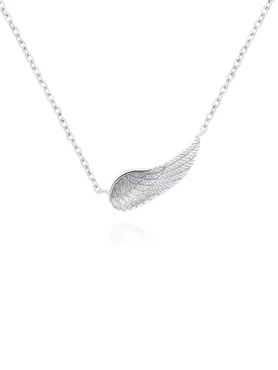 celebrytka z finezyjnym zdobionym skrzydłem anioła