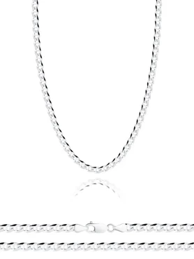 srebrny łańcuszek gucci